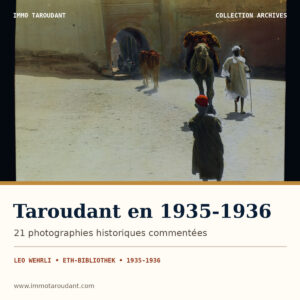Couverture du guide Taroudant en 1935-1936 - photographies historiques