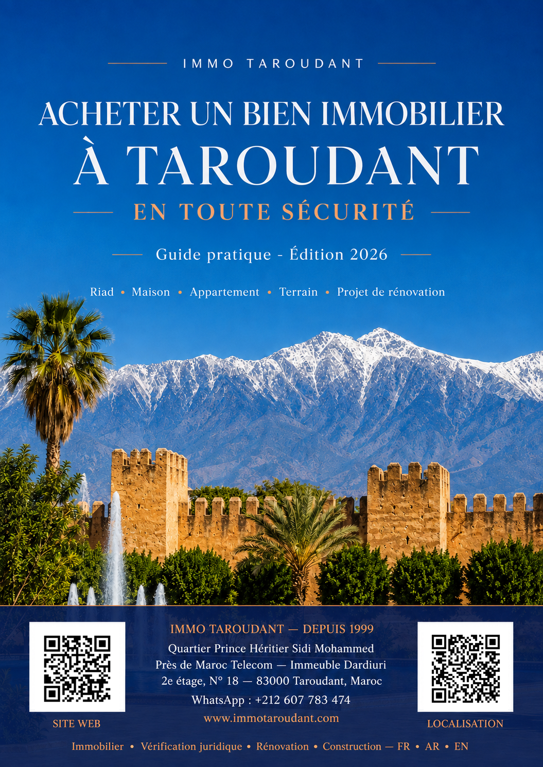 Acheter un bien immobilier à Taroudant en toute sécurité – Guide 2026