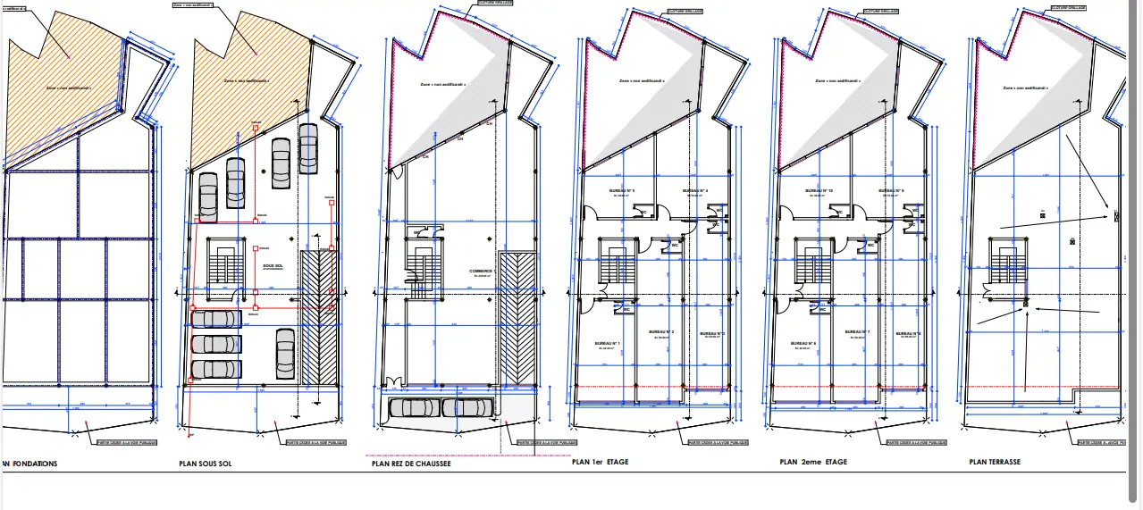 Terrain commercial constructible — photo 5 — réf. T214ppn